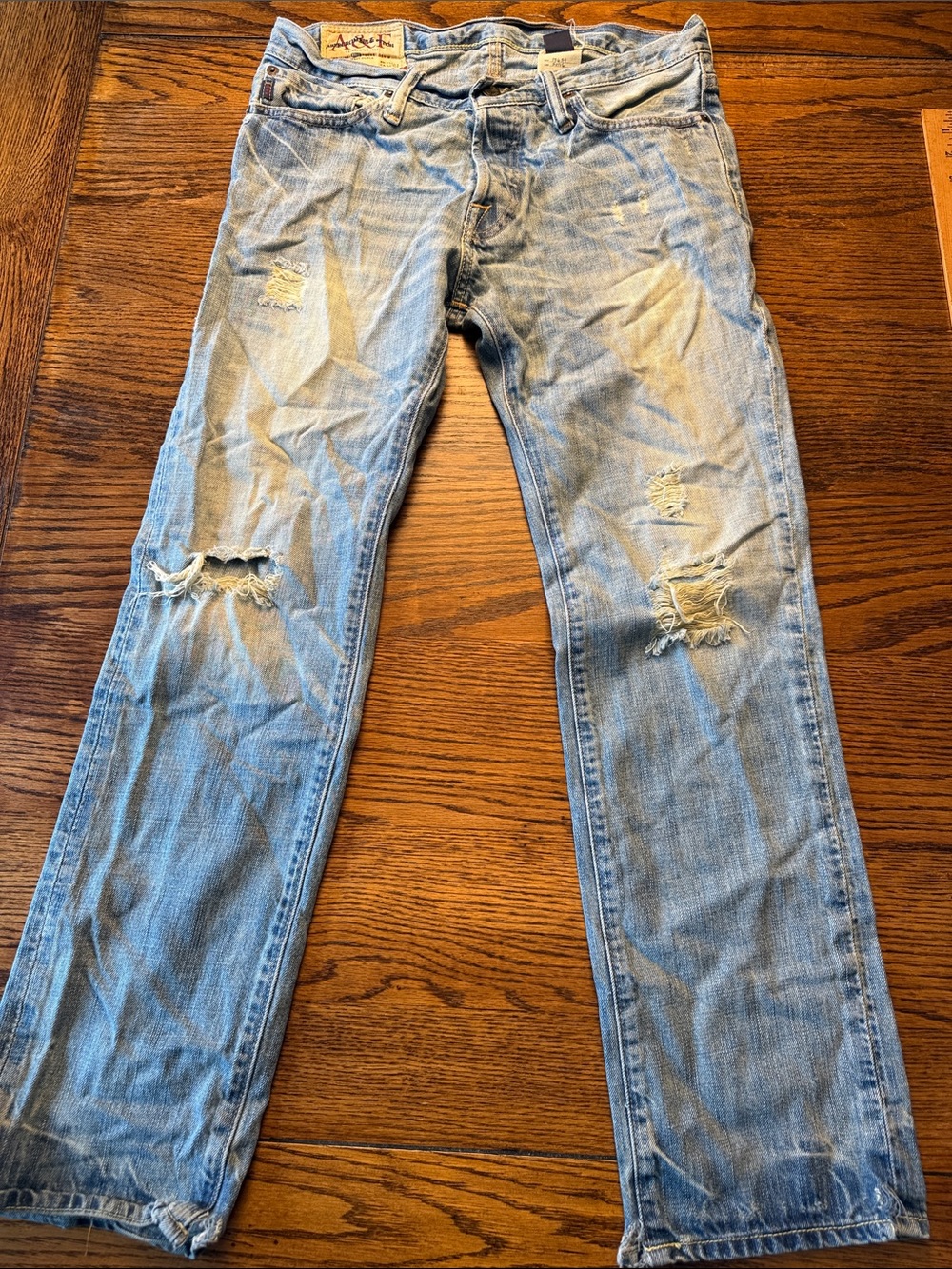 Men’s Vintage Abercrombie Jeans Y2K Indie Sleaze Distressed Remsen 30x30